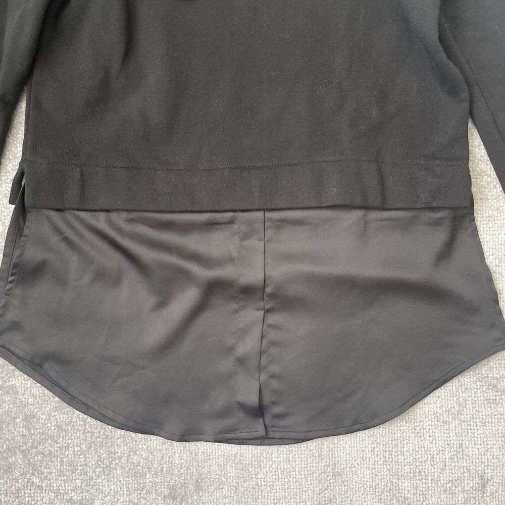 Grey State Hoodie Womens 1 (Size Small) Black Studded Sleeves Hooded Sweatshirt - Picture 4 of 10